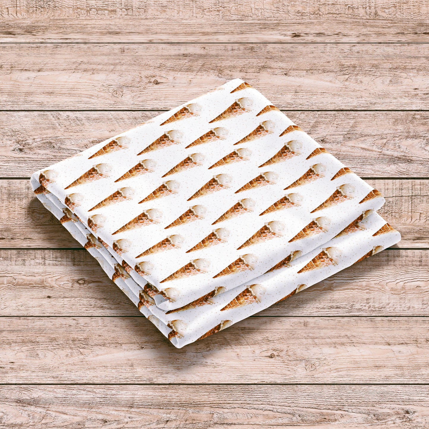 Ice Cream Cone Digital Seamless Pattern
