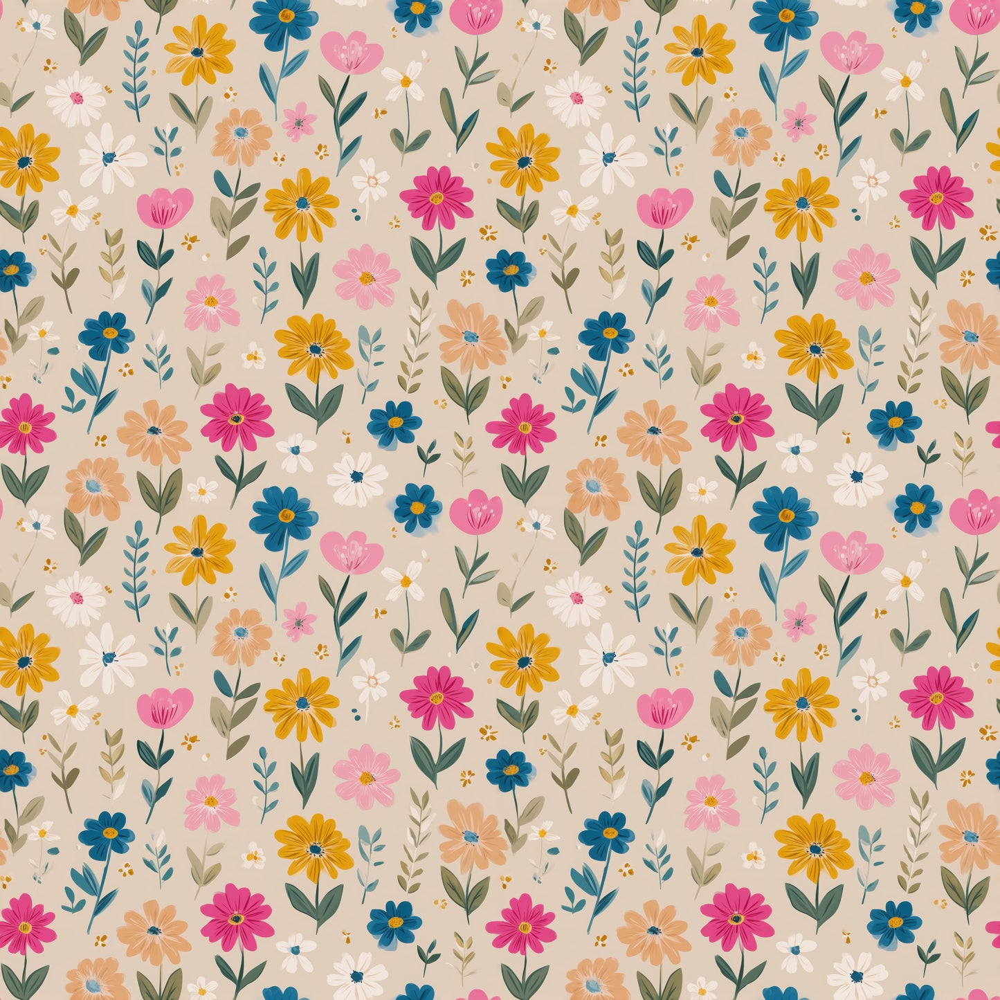 Jessie Floral Digital Seamless Pattern