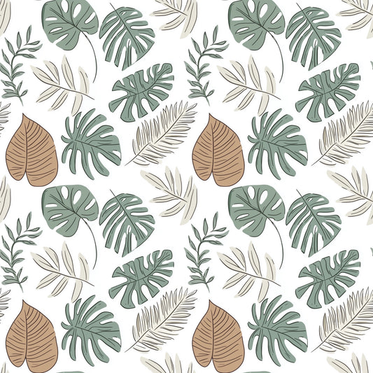 Jungle Leaves Digital Seamless Pattern