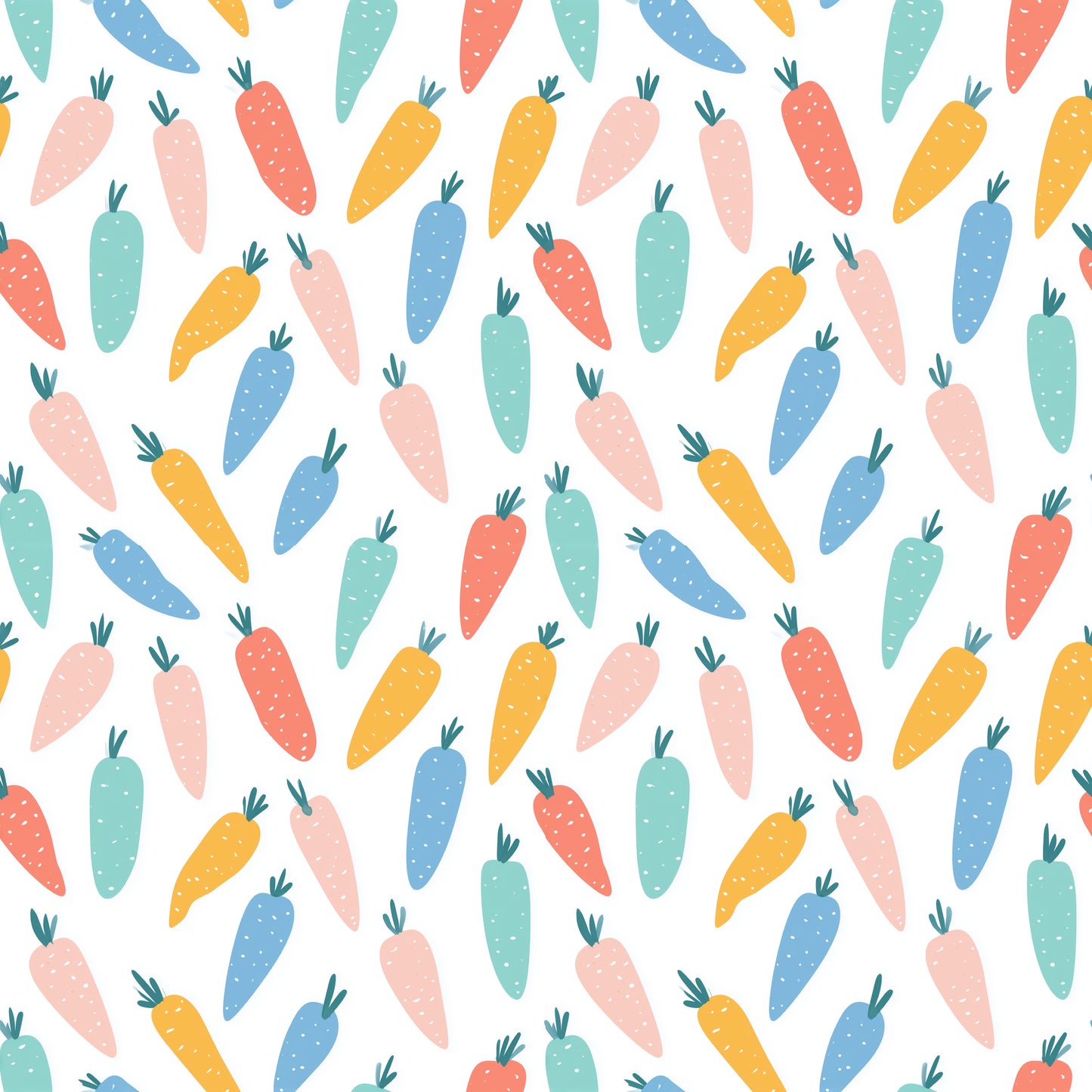Kiddie Carrots Digital Seamless Pattern