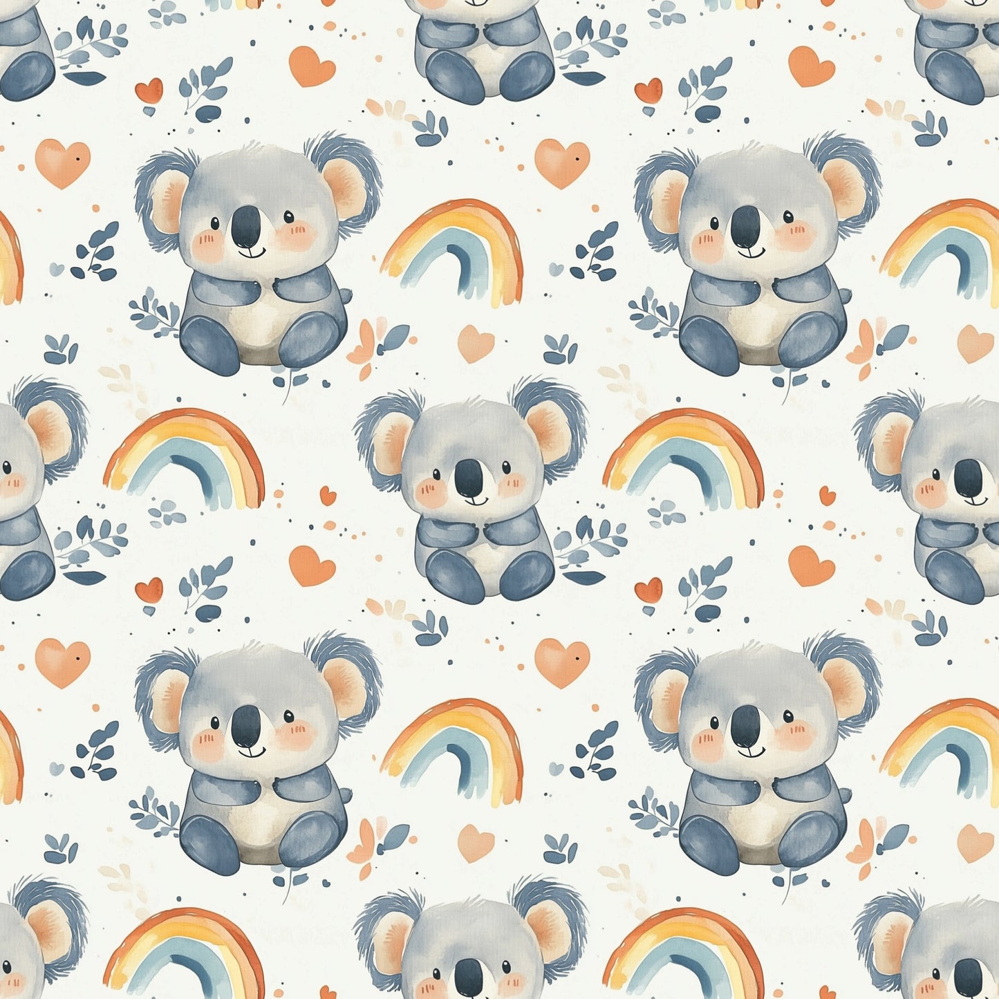 Koalas & Rainbows Digital Seamless Pattern