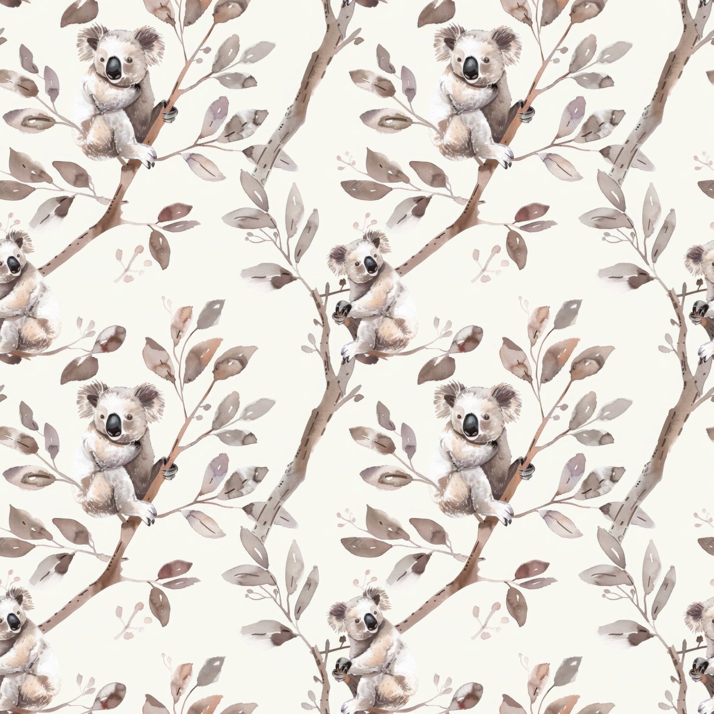 Koalas Digital Seamless Pattern