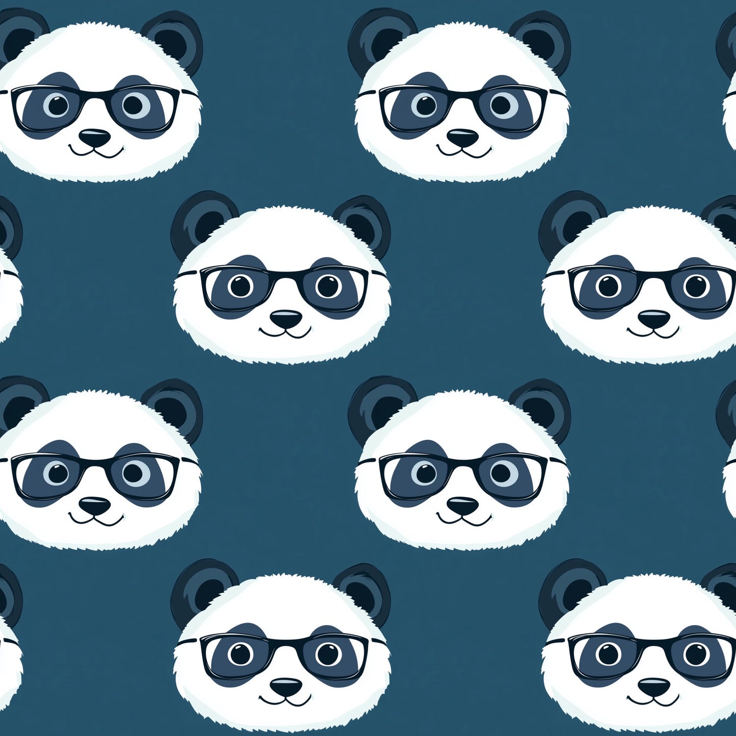 Kooky Pandas Digital Seamless Pattern