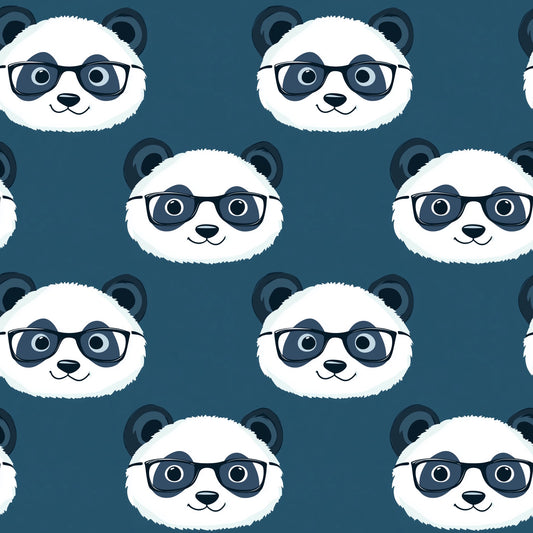 Kooky Pandas Digital Seamless Pattern