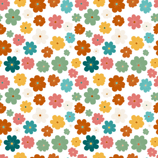 Lacey Floral Digital Seamless Pattern