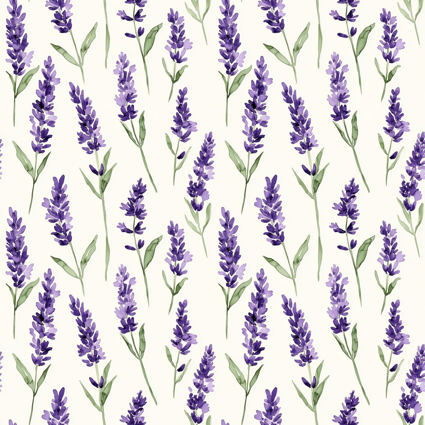 Lavender Fields Digital Seamless Pattern