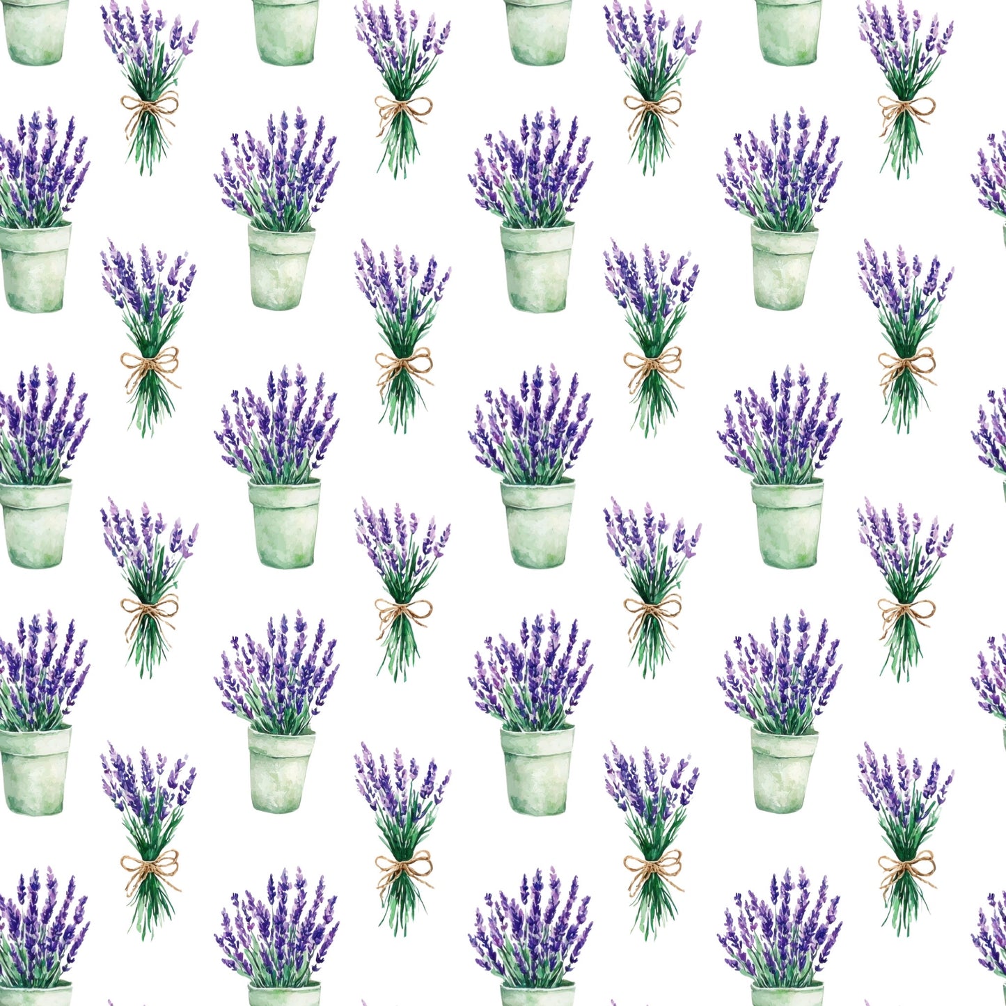 Lavender Bunches Digital Seamless Pattern