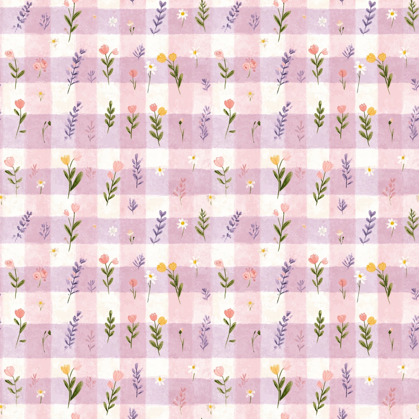 Lavender Pink Patchwork Digital Seamless Pattern