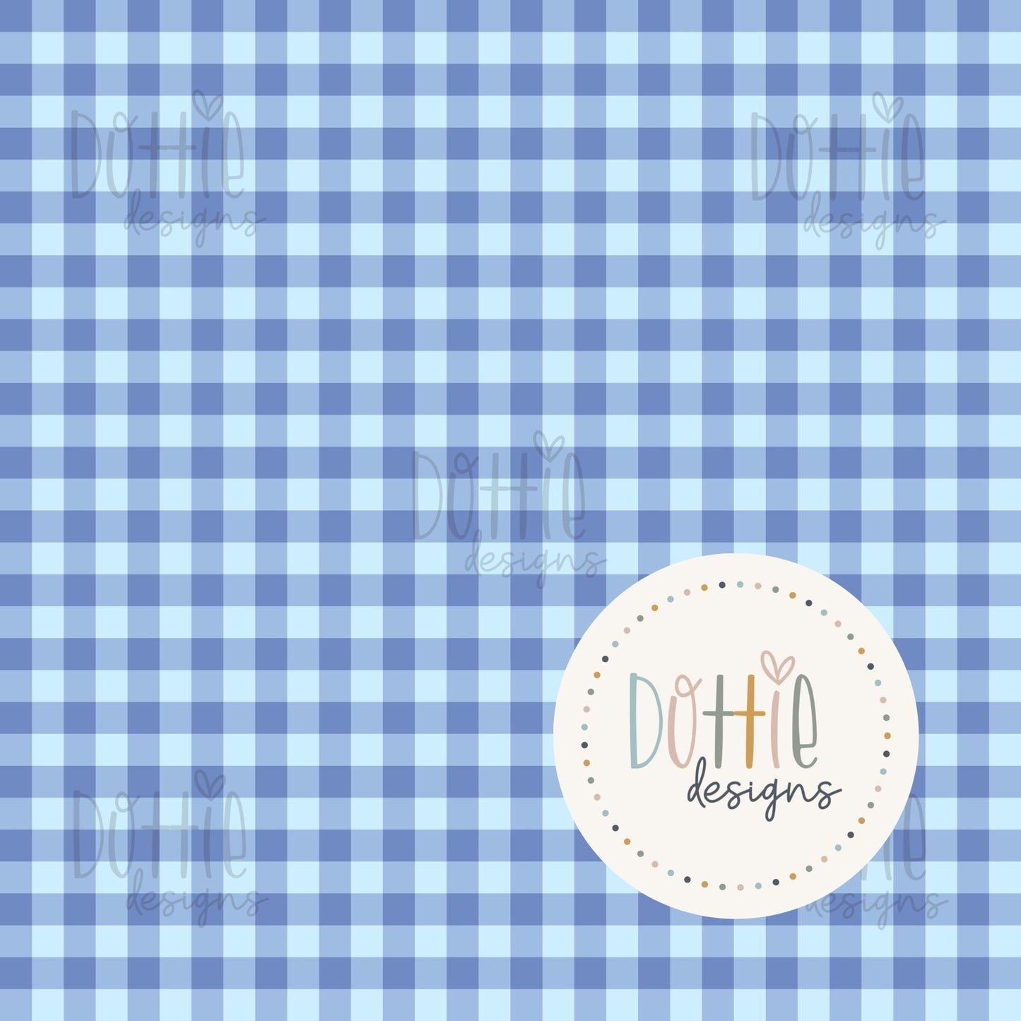 Leafy Blueberry Gingham