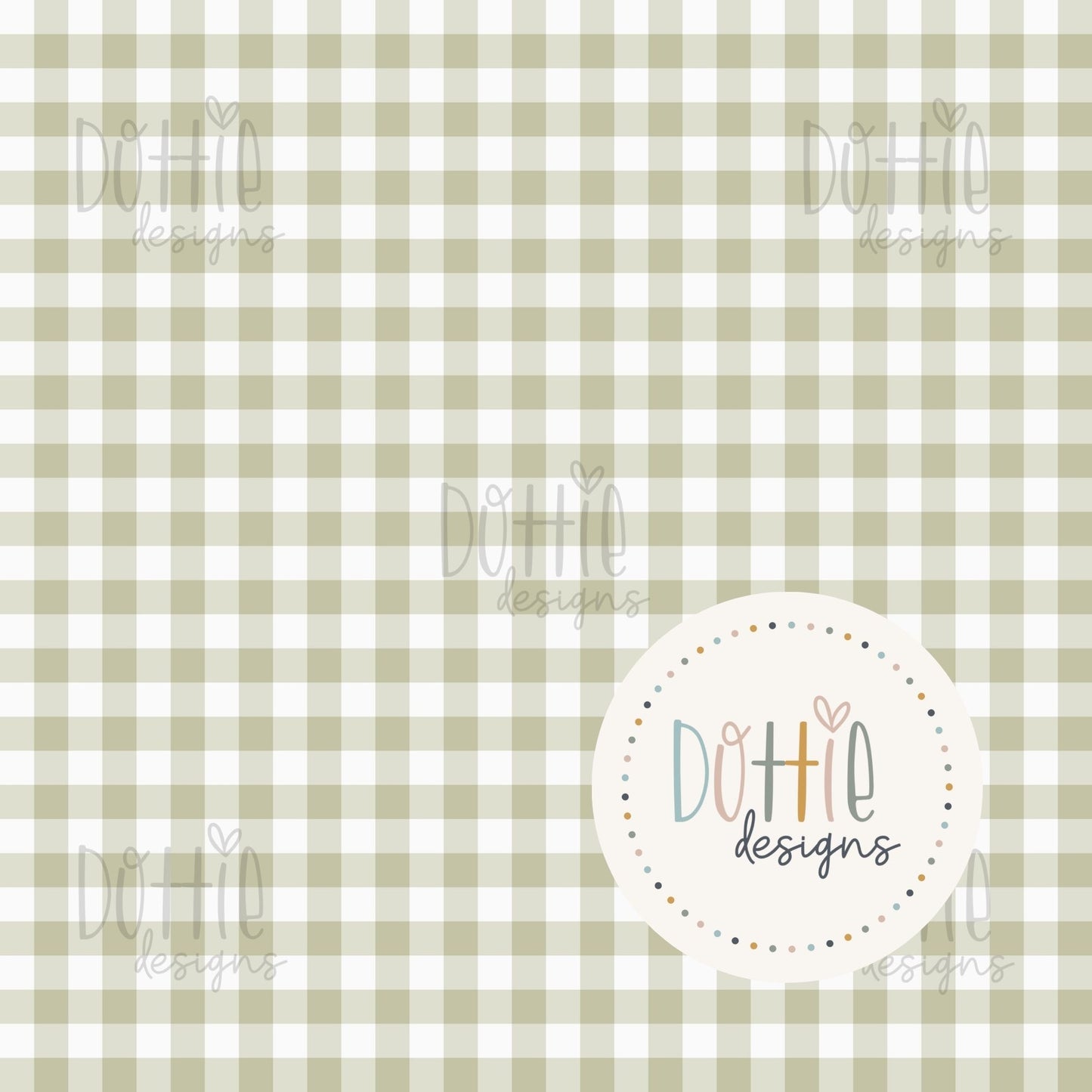 Leafy Green Gingham