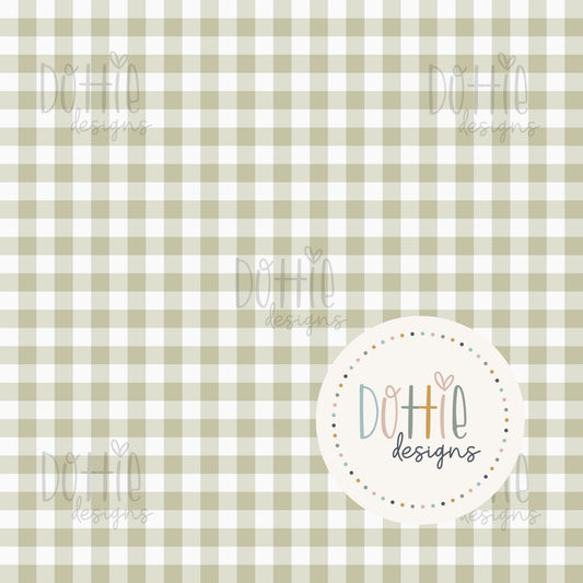 Leafy Green Gingham