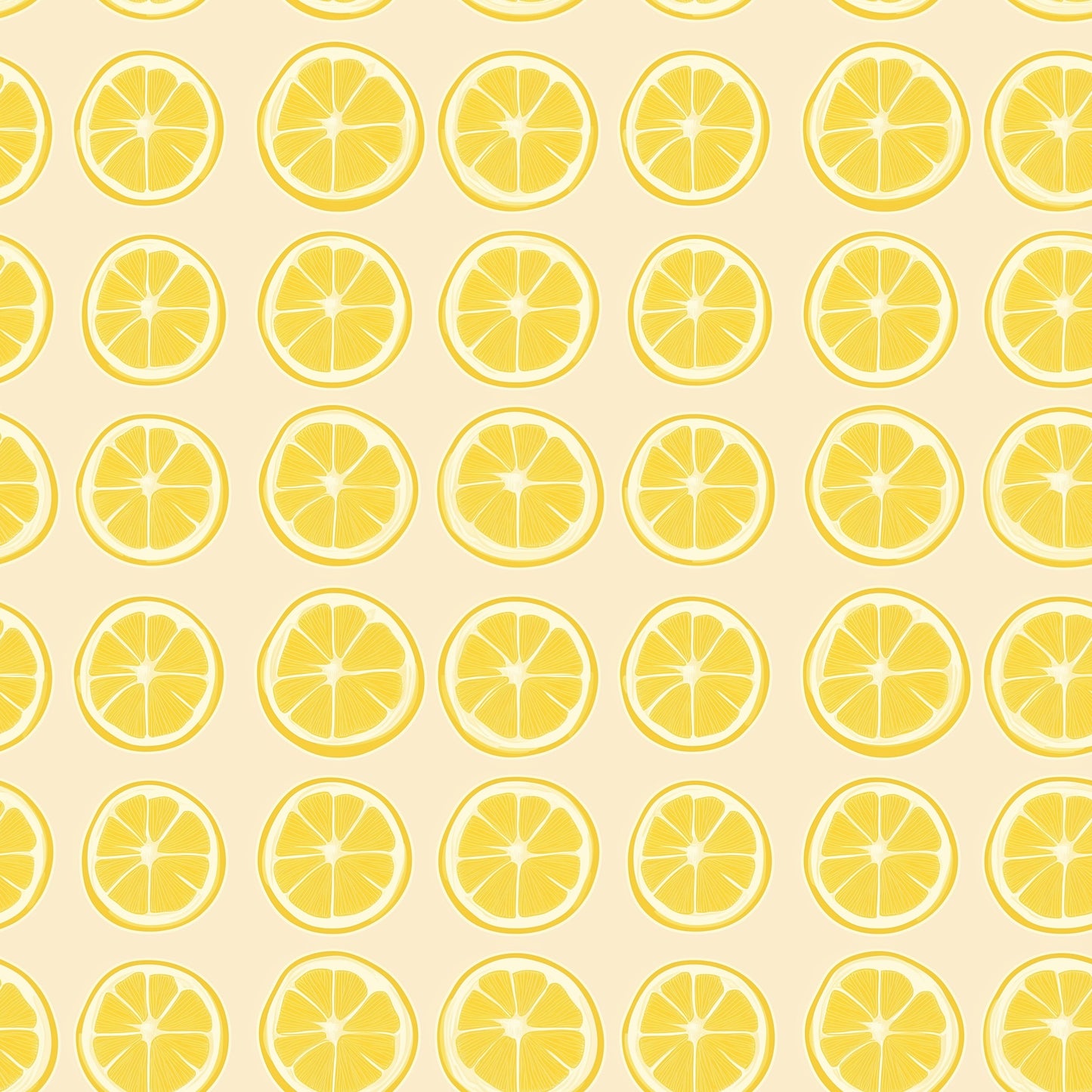 Lemon Slices Digital Seamless Pattern