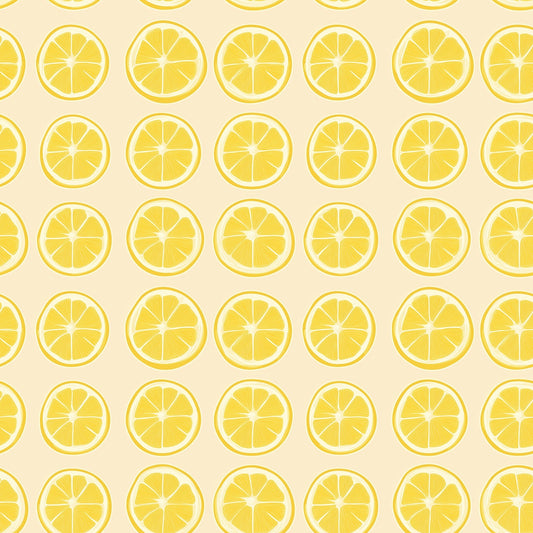 Lemon Slices Digital Seamless Pattern