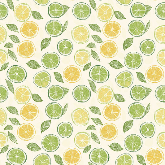 Lemons & Limes Digital Seamless Pattern