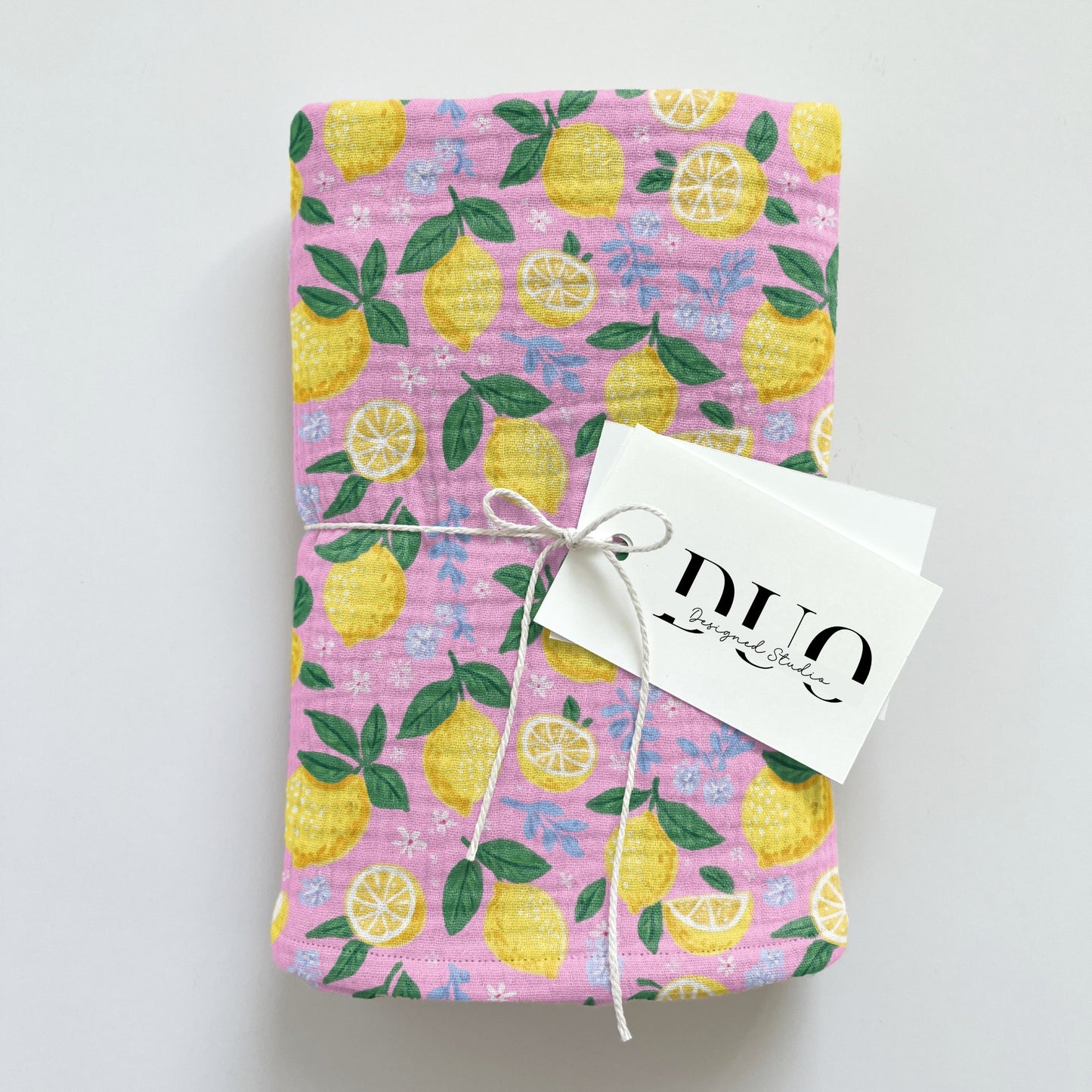 Lemons on Pink Digital Seamless Pattern