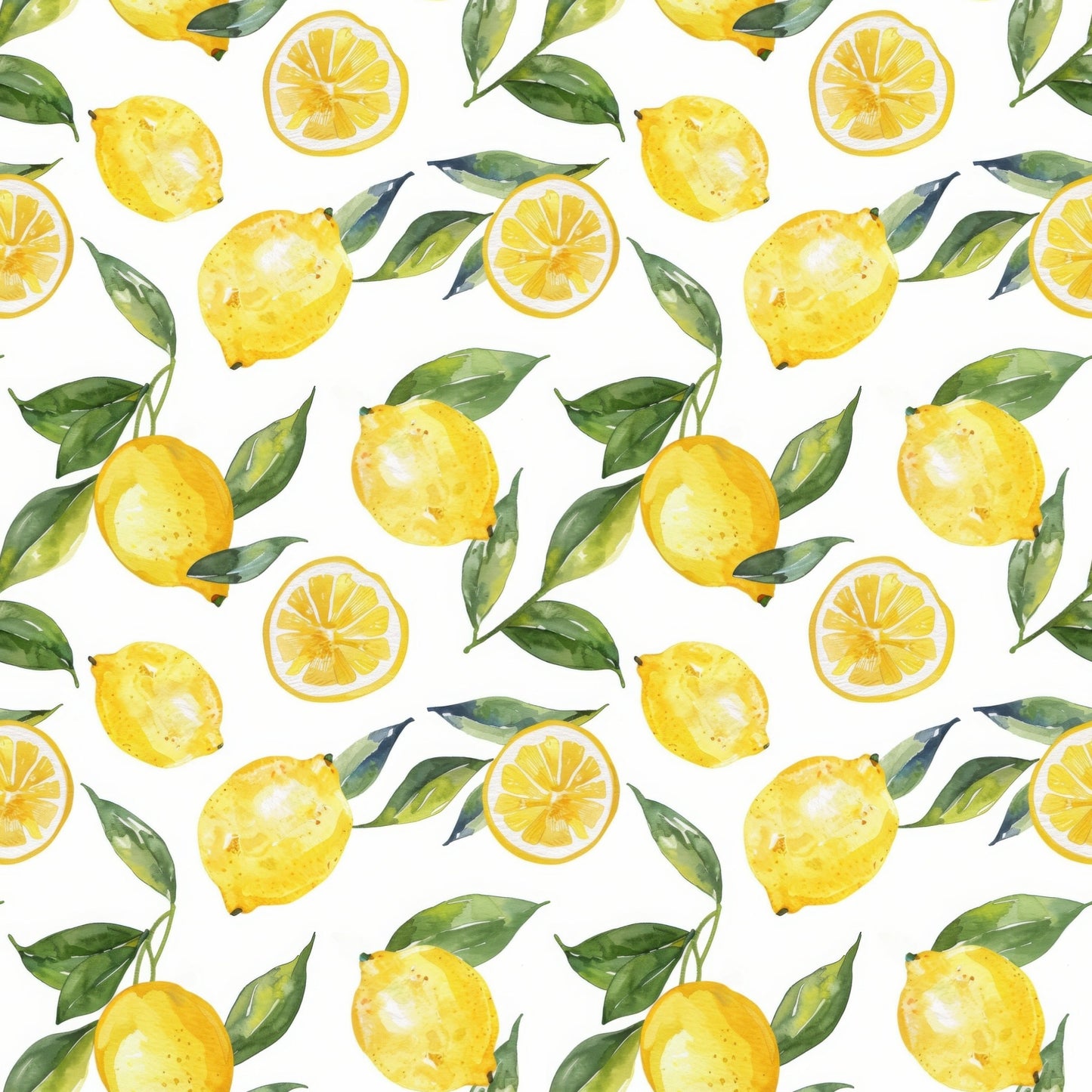 Lemony Lemons Digital Seamless Pattern