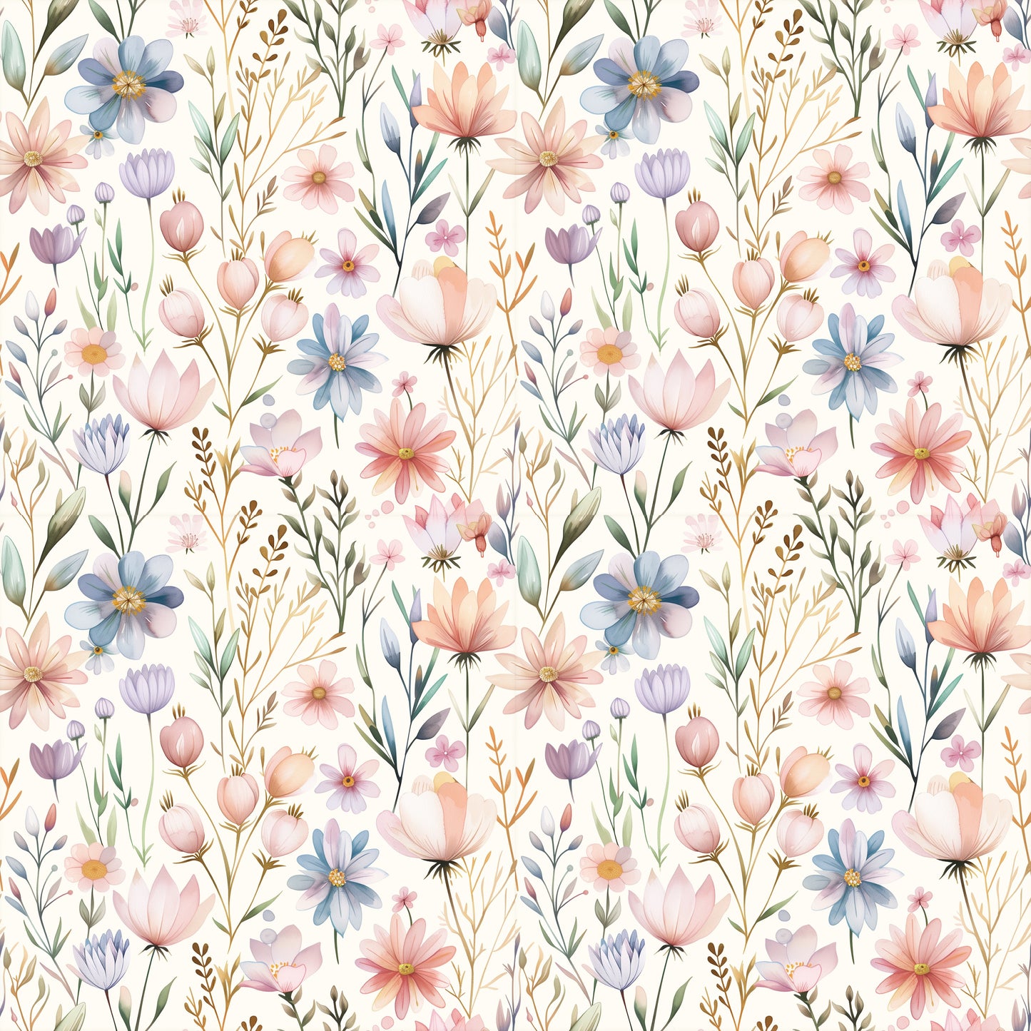 Libby Floral Digital Seamless Pattern
