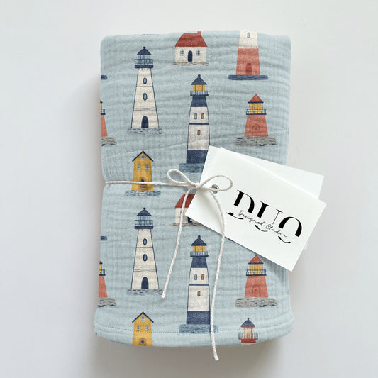 Lighthouses Digital Seamless Pattern