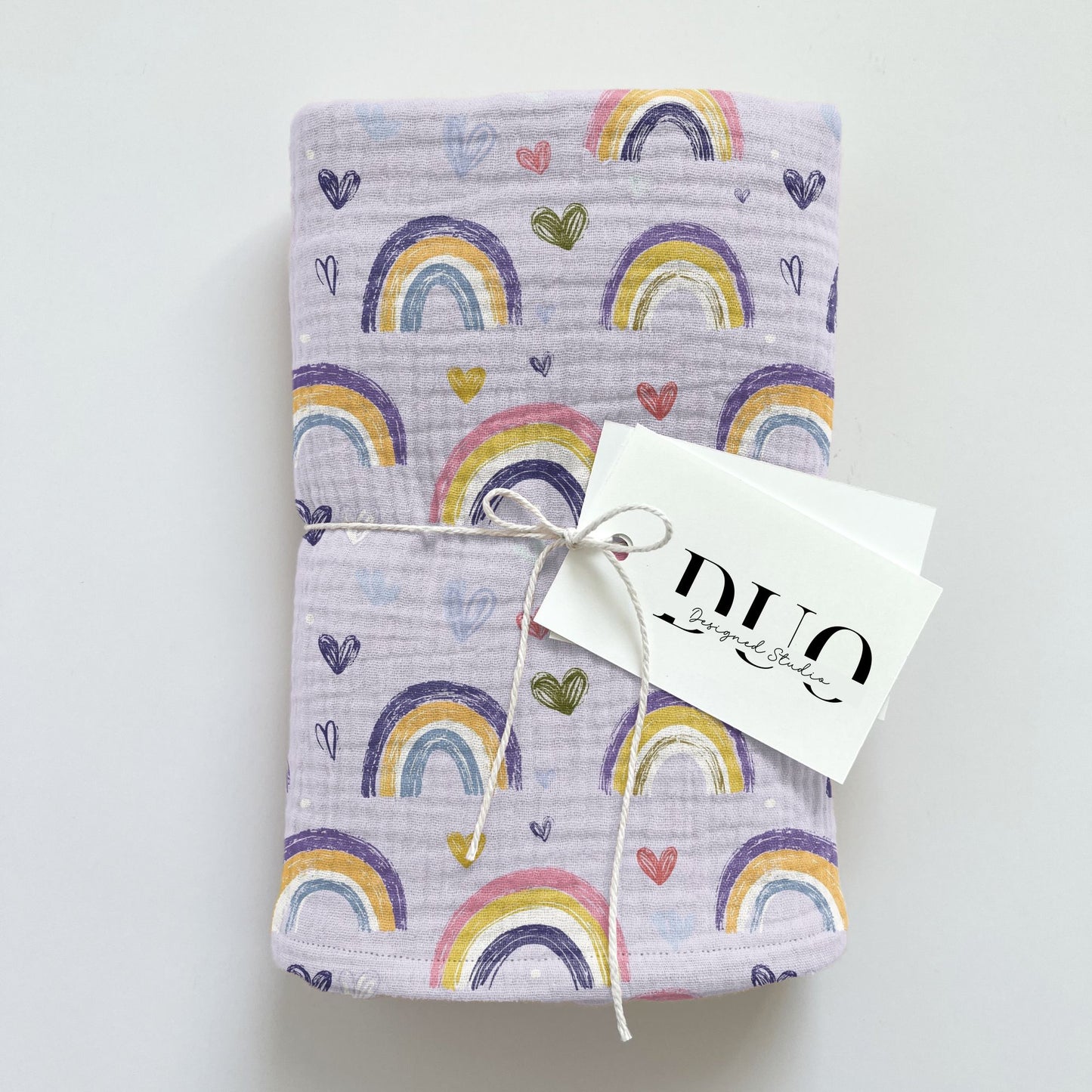 Lilac Rainbows Digital Seamless Pattern