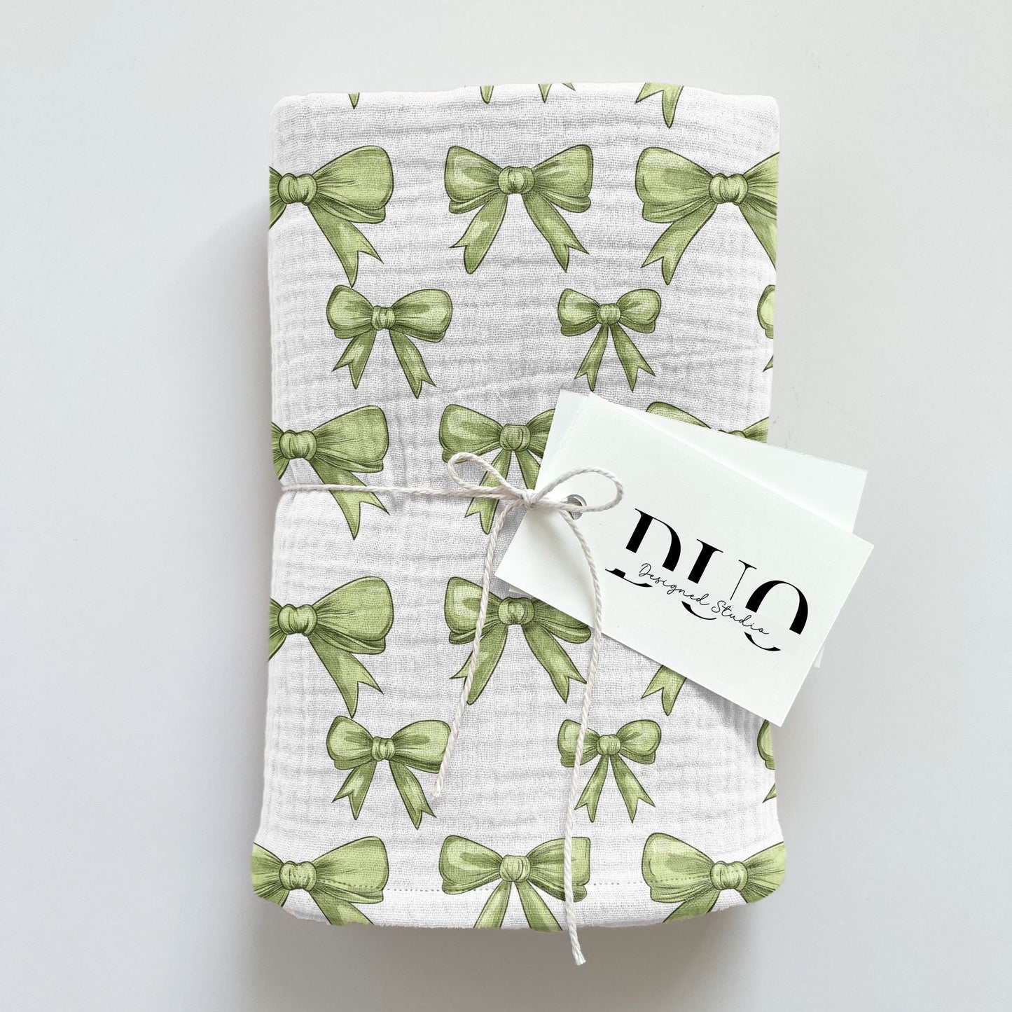Lime Green Bows Digital Seamless Pattern