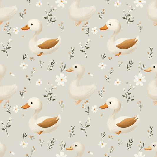 Little Ducks Digital Seamless Pattern