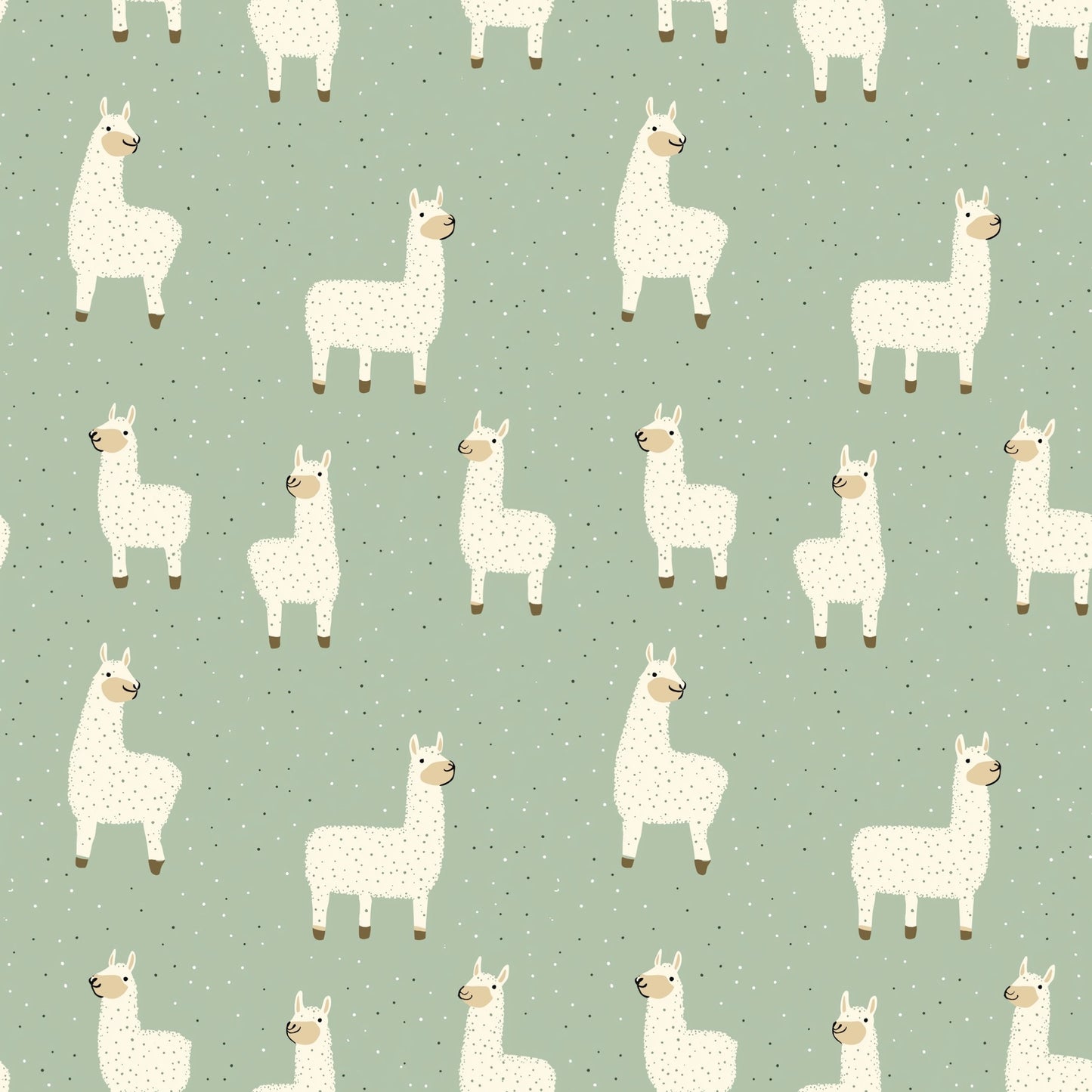Llamas Digital Seamless Pattern
