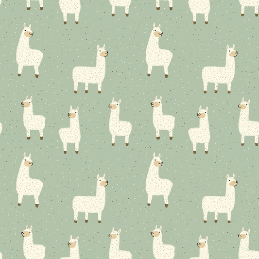 Llamas Digital Seamless Pattern