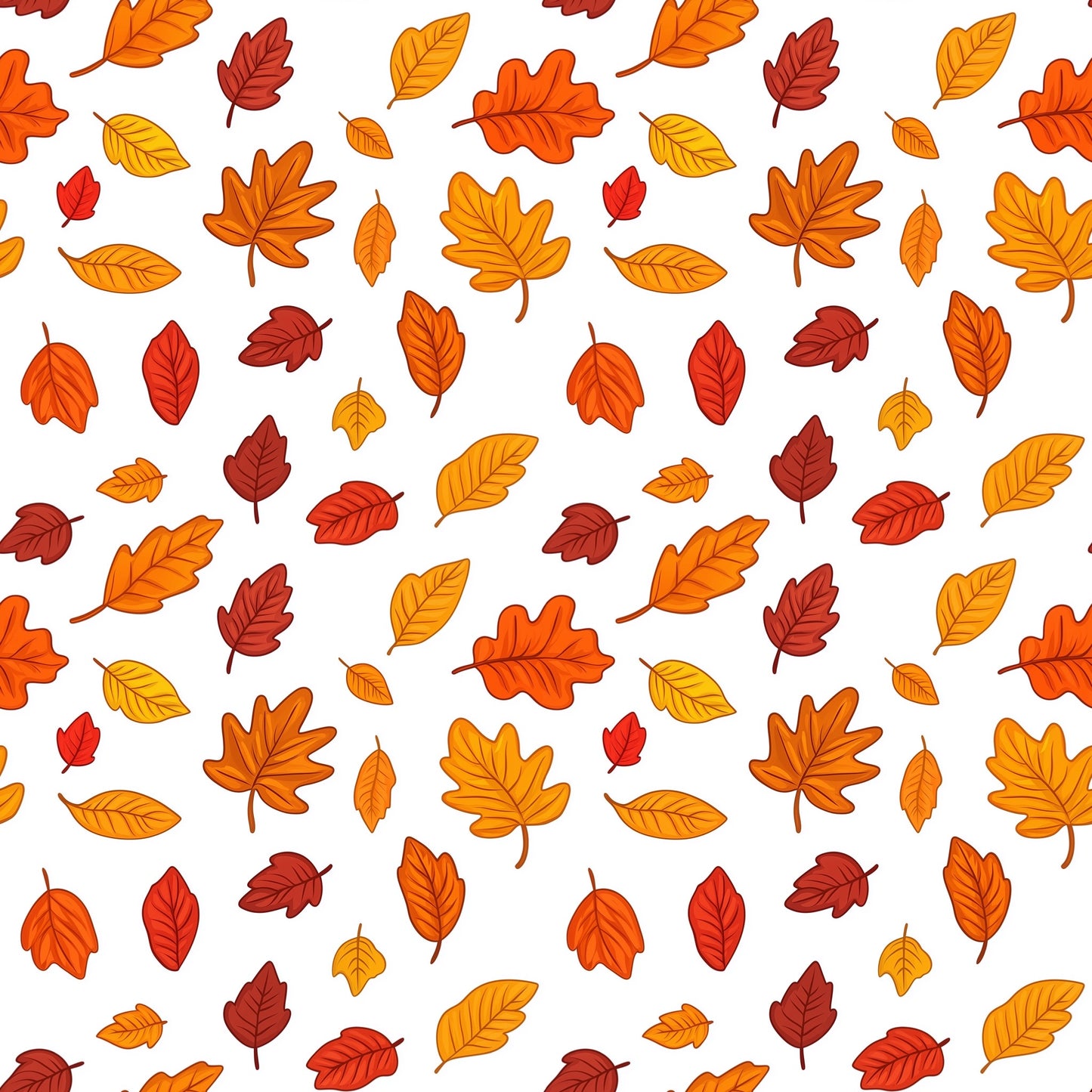 Lots of Leaves Digital Seamless Pattern