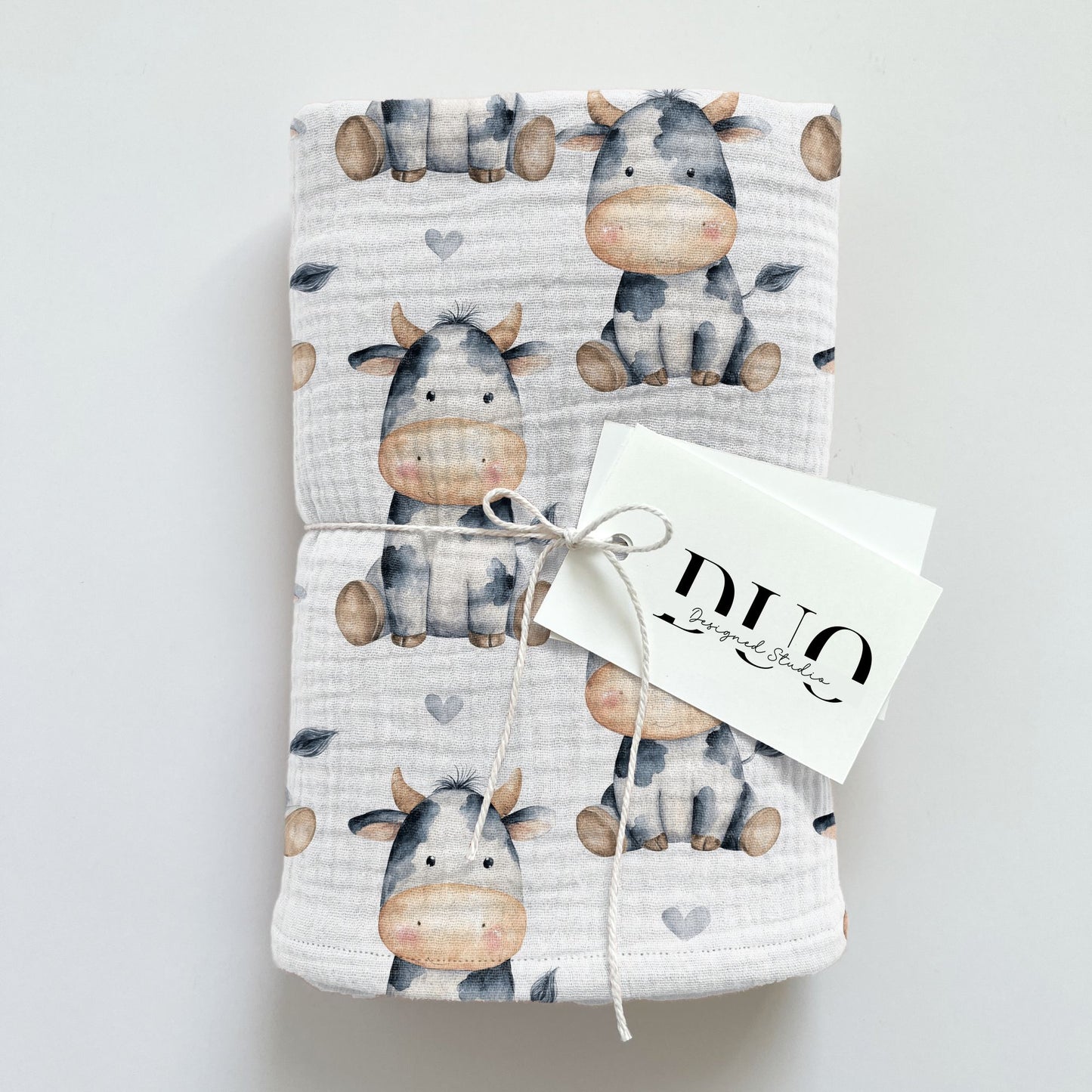 Love Heart Cows Digital Seamless Pattern
