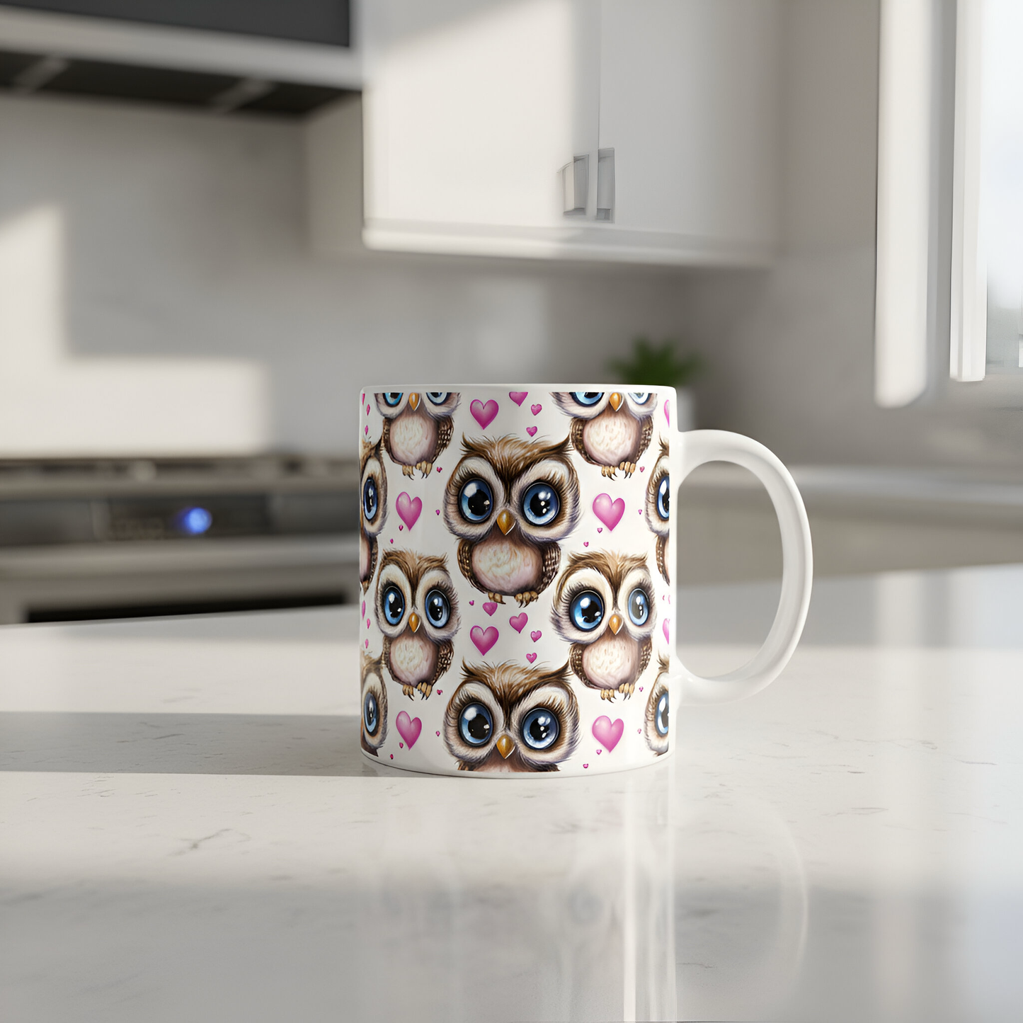 Love Owls Digital Seamless Pattern