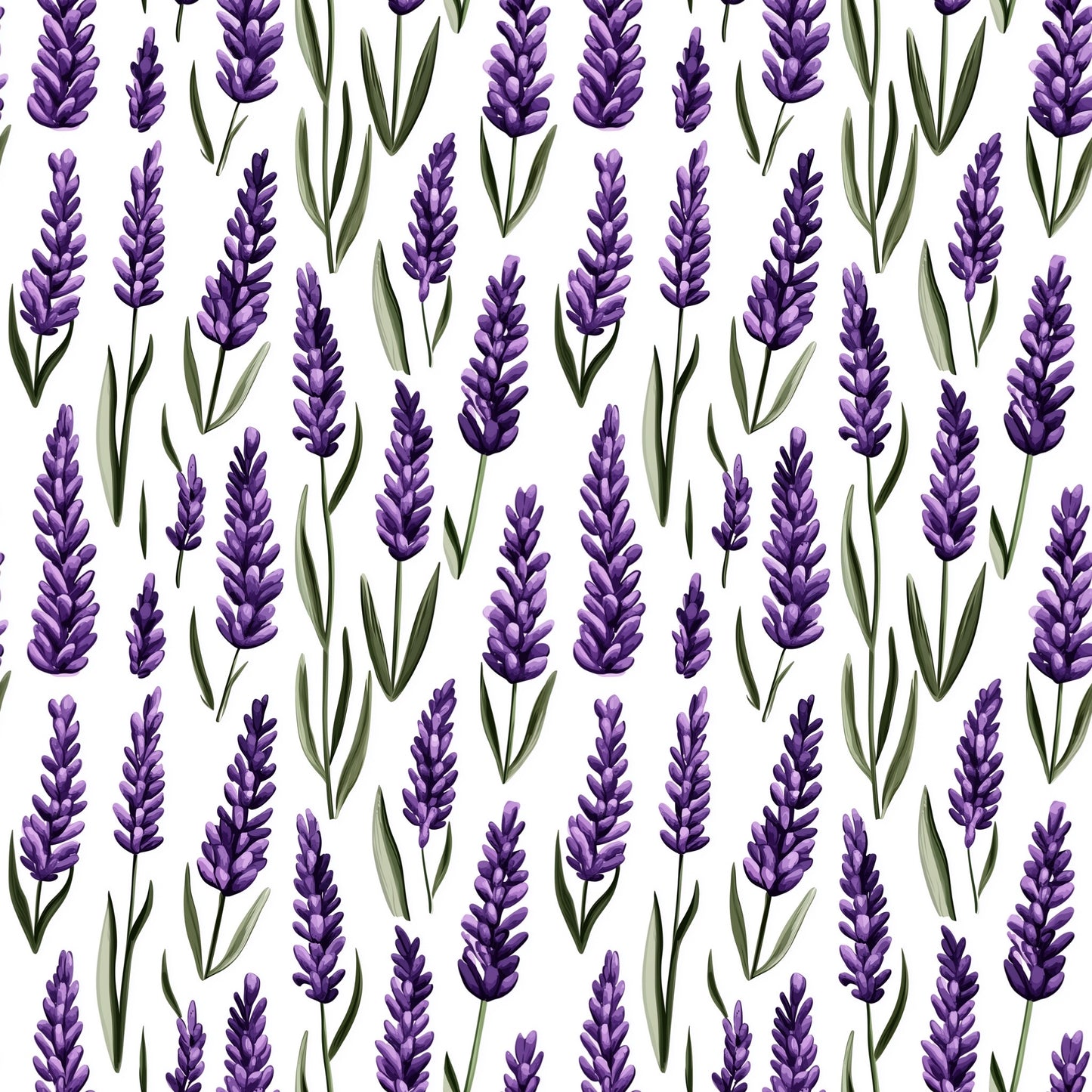 Lovely Lavender Digital Seamless Pattern