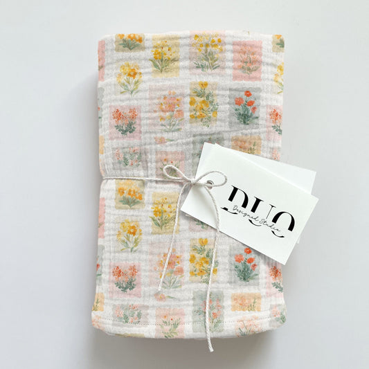 Matchbox Floral Stamp Digital Seamless Pattern