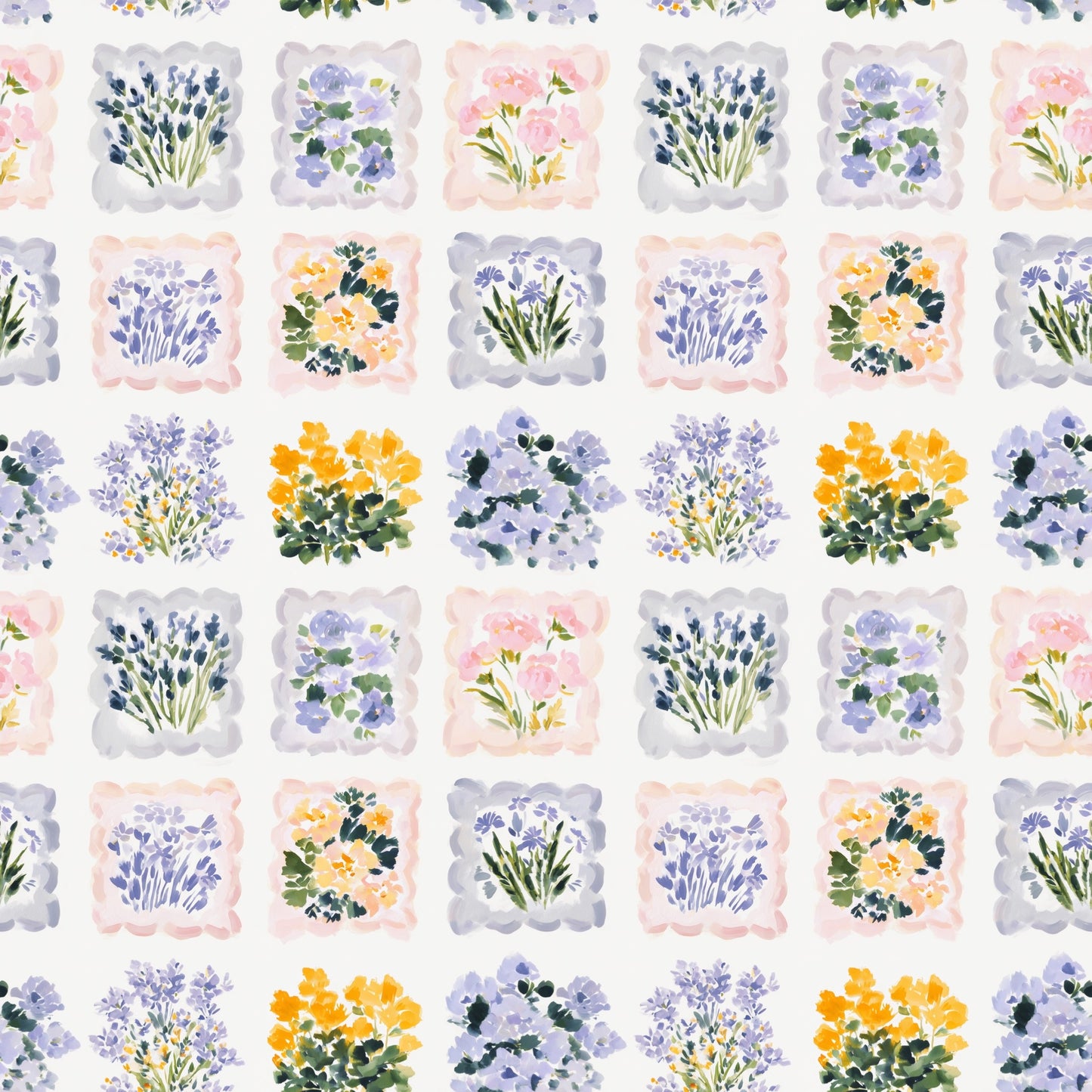 Matchbox Lavender Floral Digital Seamless Pattern