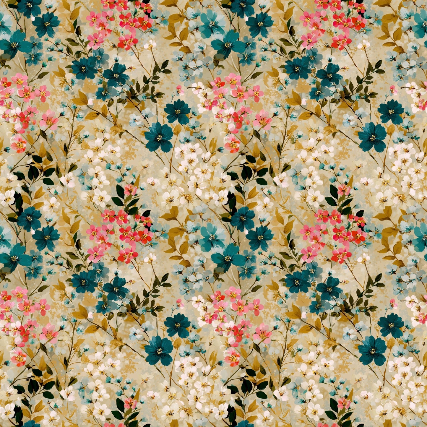 Maya Floral Digital Seamless Pattern
