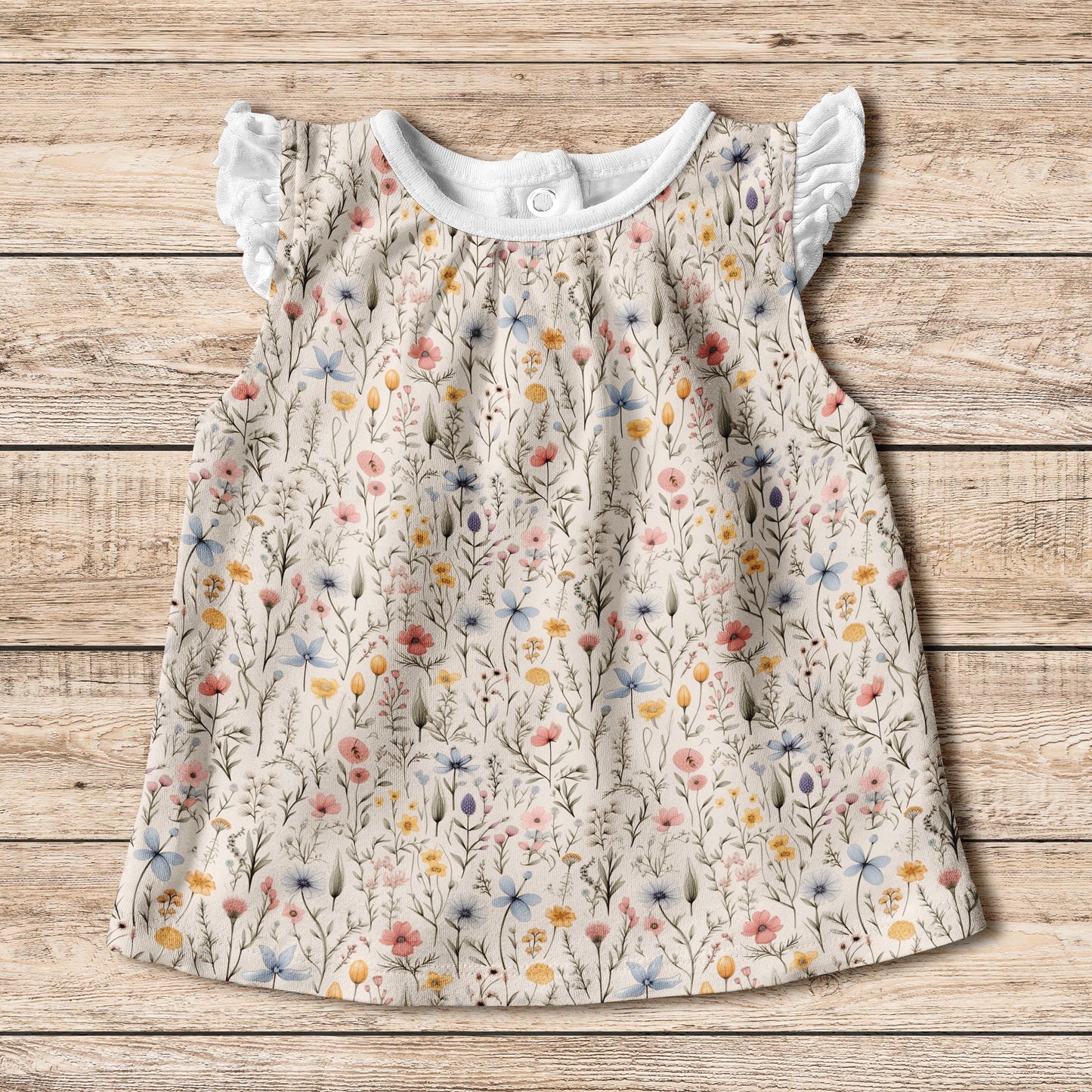 Meadow Blooms Digital Seamless Pattern