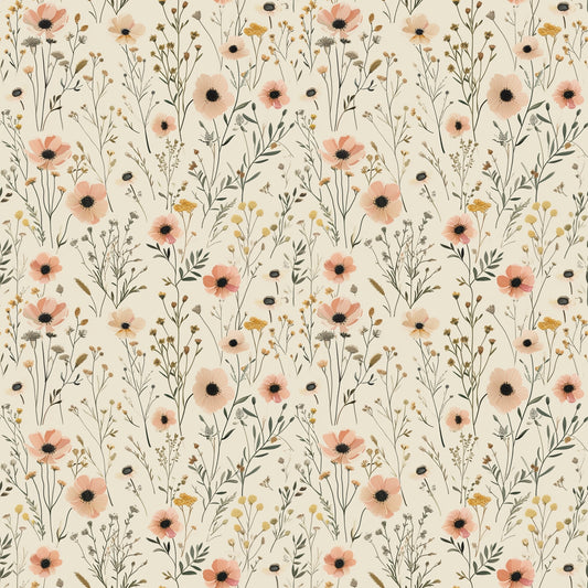 Meadow Life Digital Seamless Pattern
