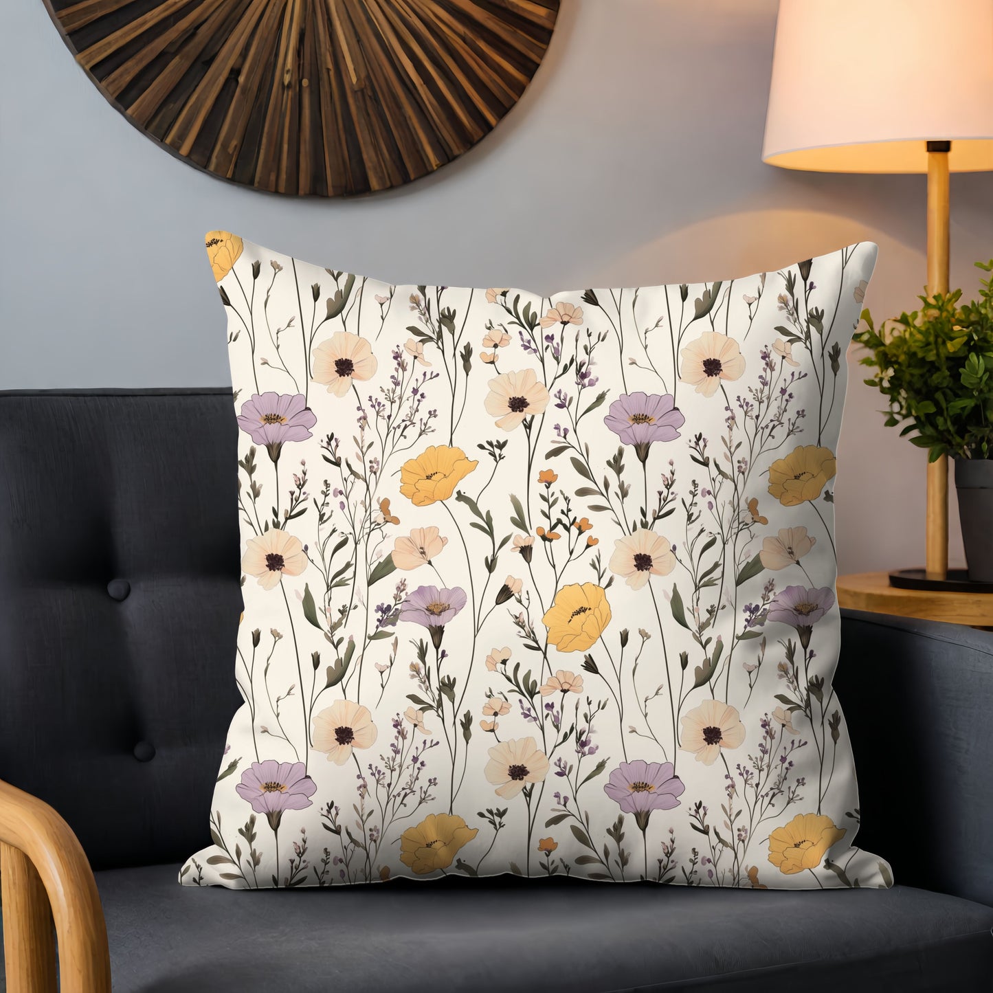 Meadow Wildflowers Digital Seamless Pattern