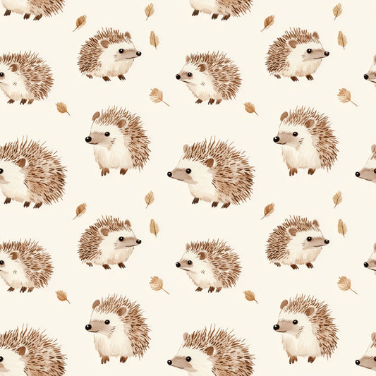 Mini Hedgehogs Digital Seamless Pattern