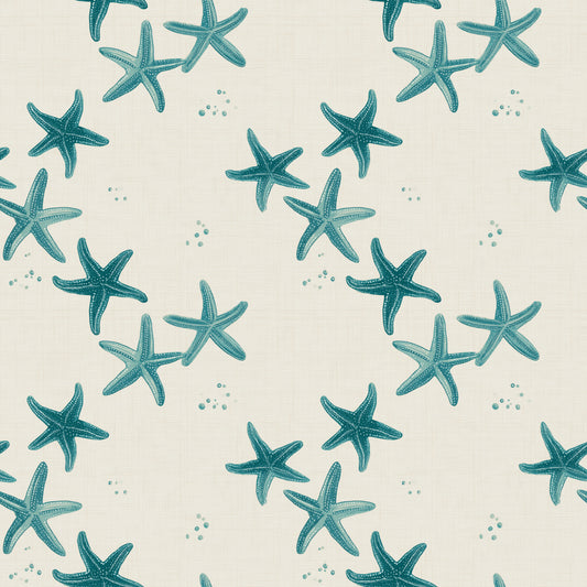 Mini Starfishes Digital Seamless Pattern