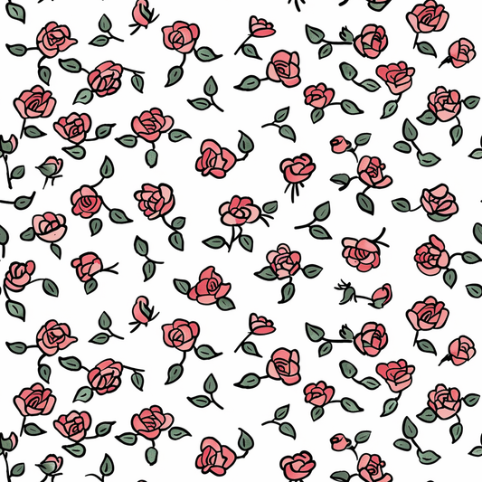 Mini Roses Digital Seamless Pattern