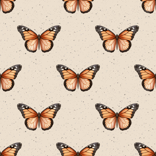 Monarch Butterflies Digital Seamless Pattern