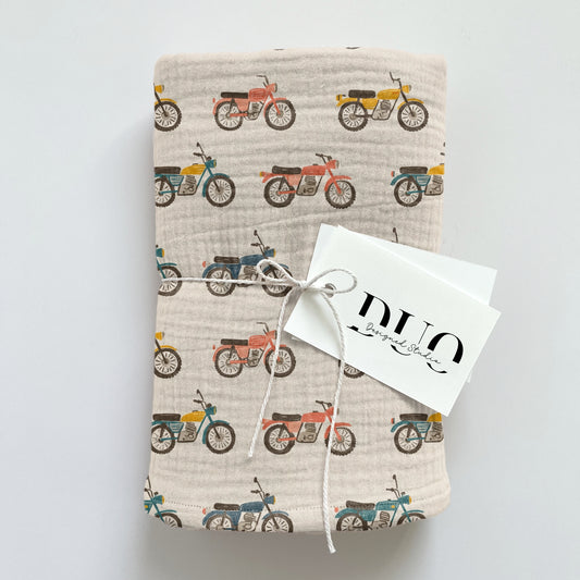 Motorbike Digital Seamless Pattern