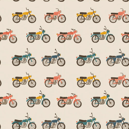 Motorbike Digital Seamless Pattern