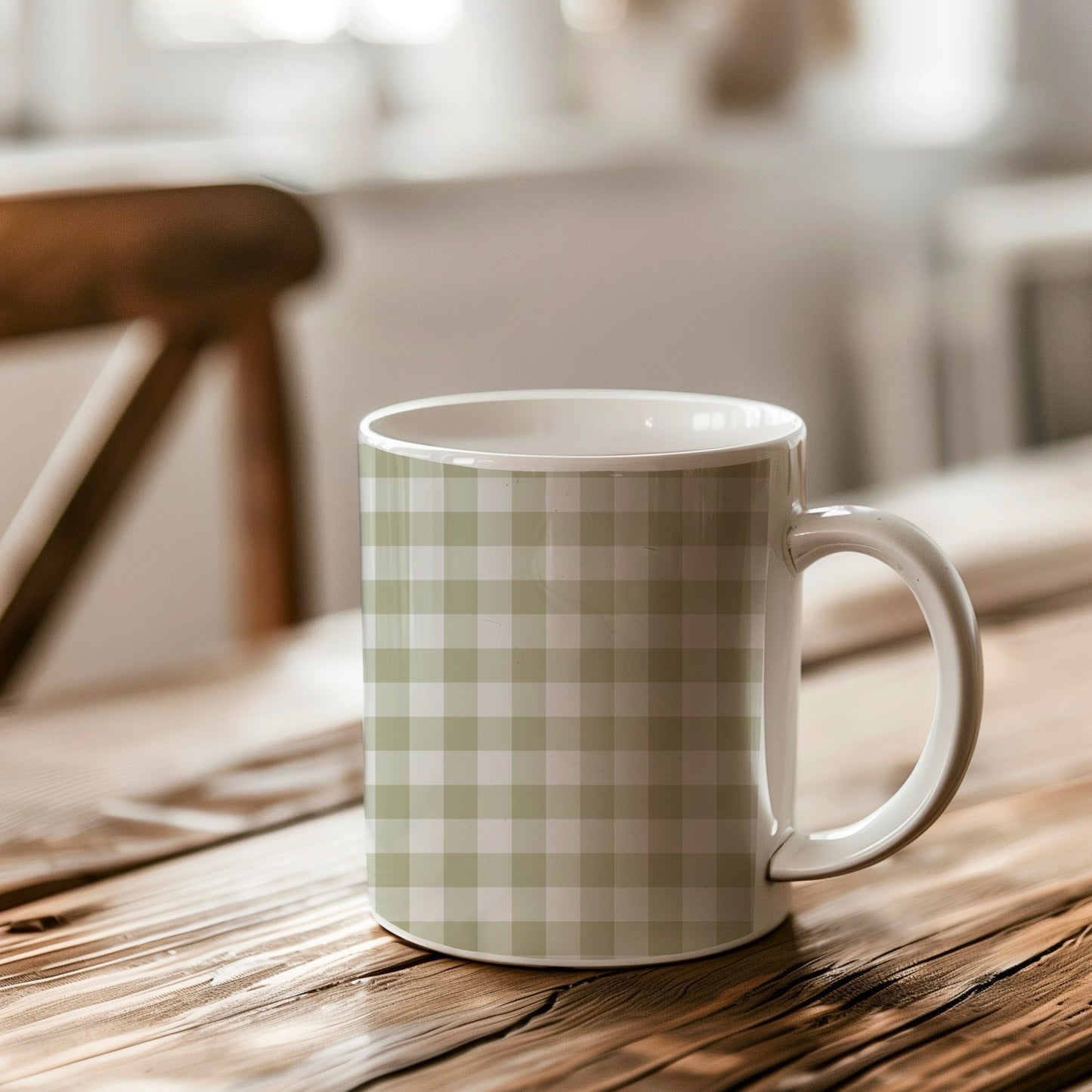 Leafy Green Gingham