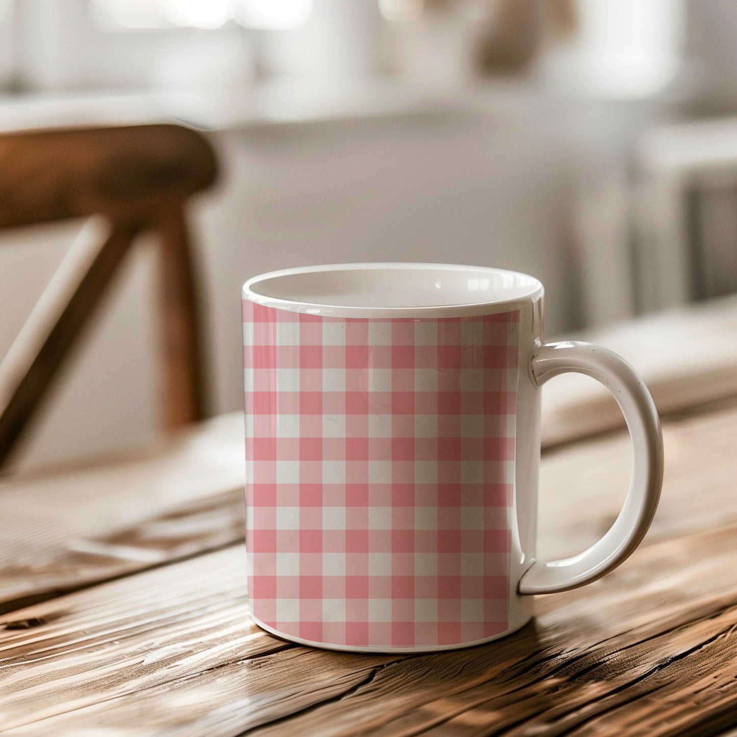 Christmas Pink Gingham