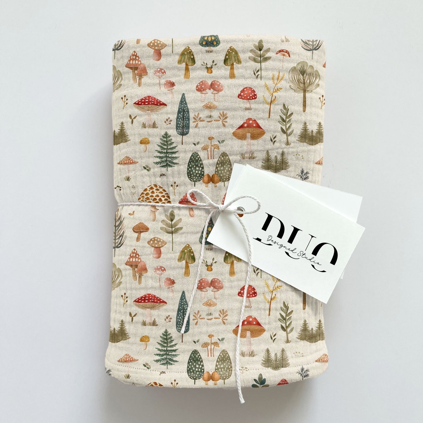 Mushroom Forest Digital Seamless Pattern