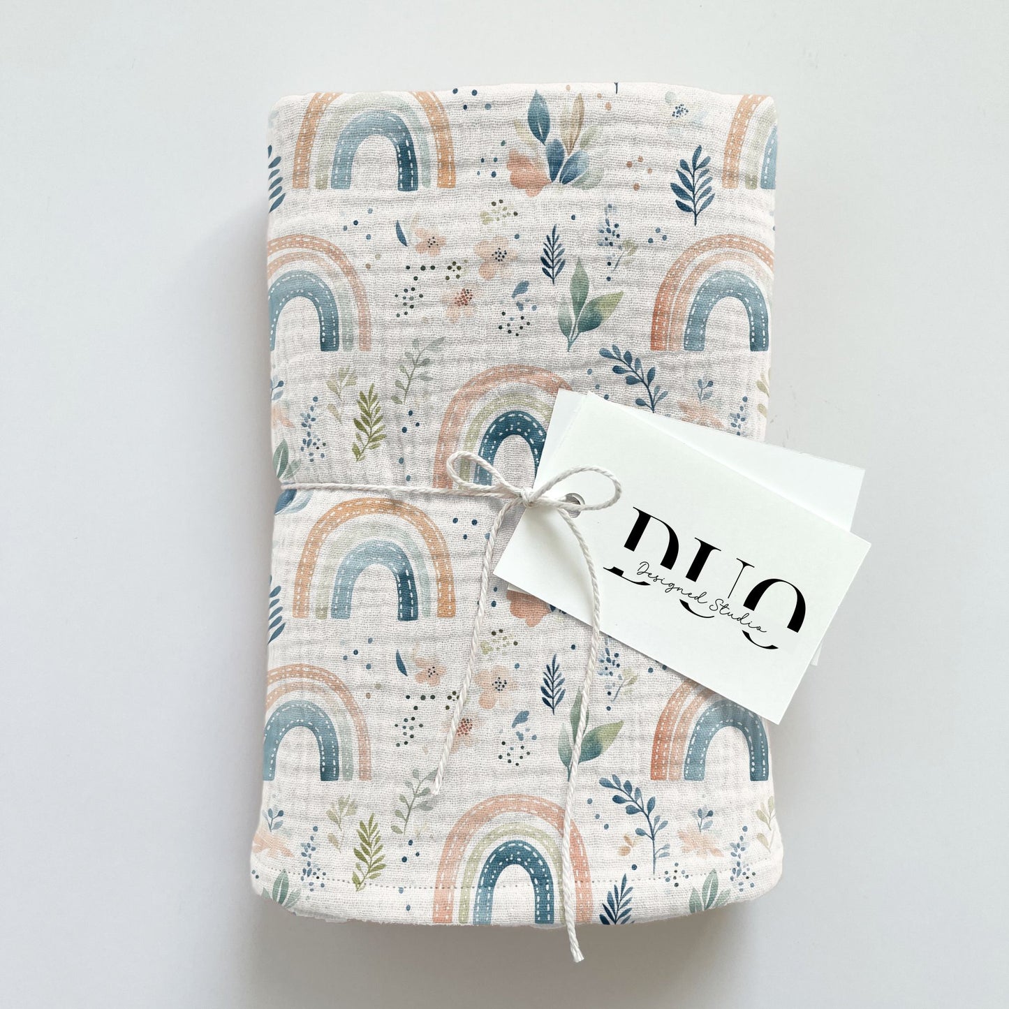 Muted Rainbows Digital Seamless Pattern