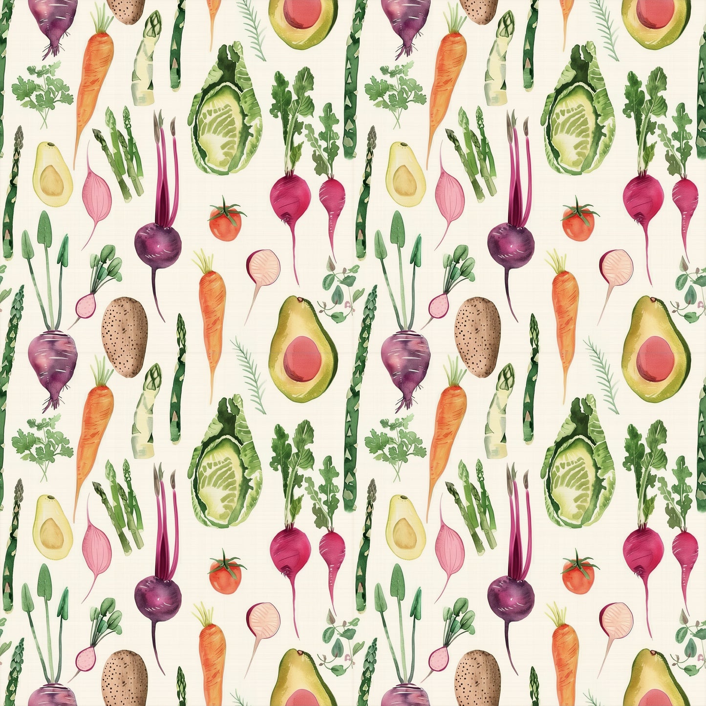 Natures Veg Digital Seamless Pattern