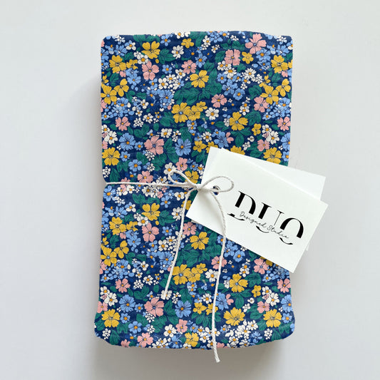 Navy Brights Ditsy Floral Digital Seamless Pattern