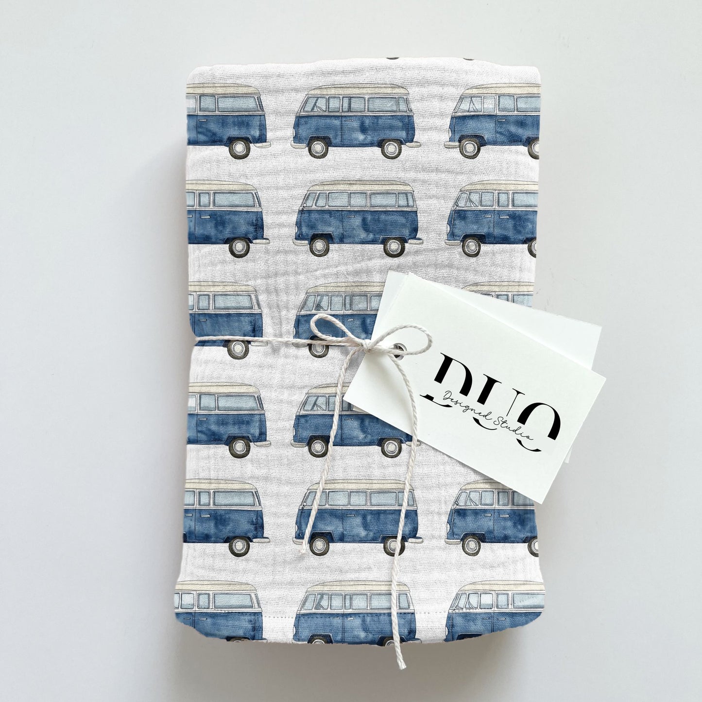 Navy Campers Digital Seamless Pattern
